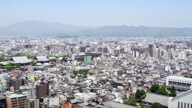 Panorama sur Kyoto depuis la tour