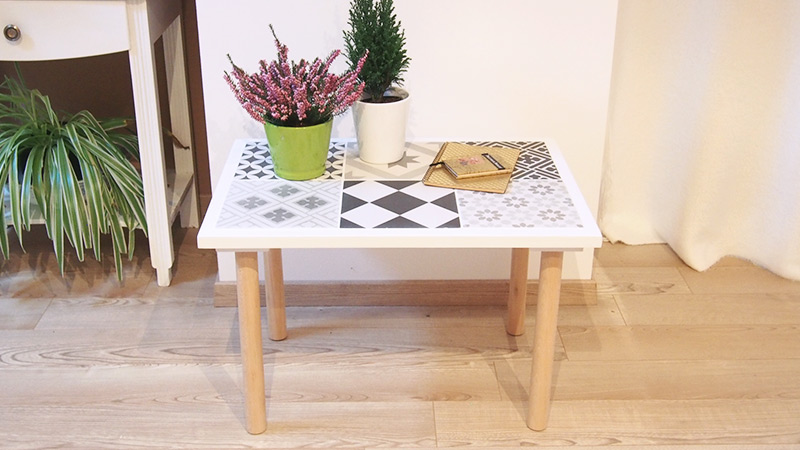 table diy carreaux de ciment