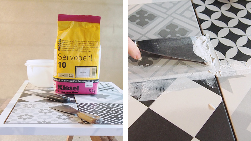 table diy carreaux de ciment