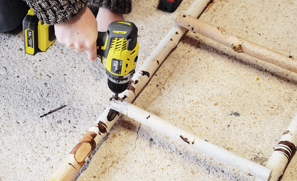 diy échelle bouleau