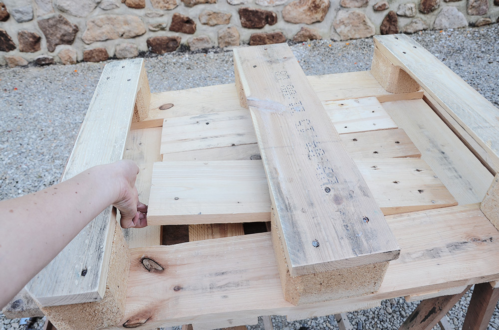 table basse palette en bois