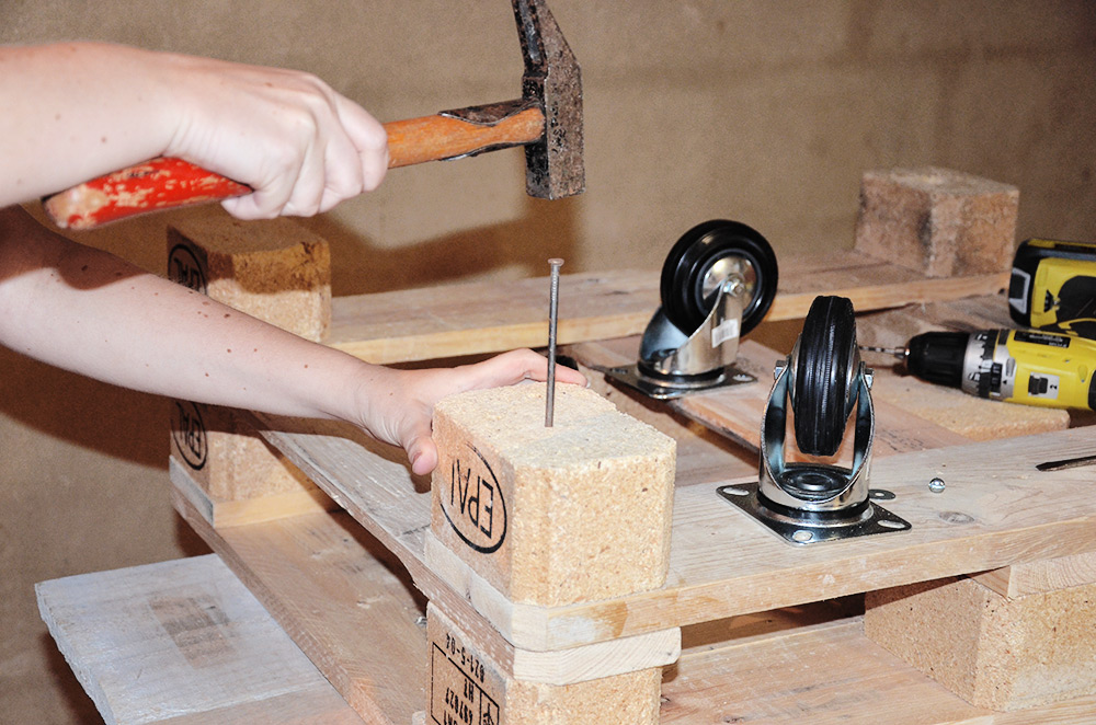 table basse palette en bois