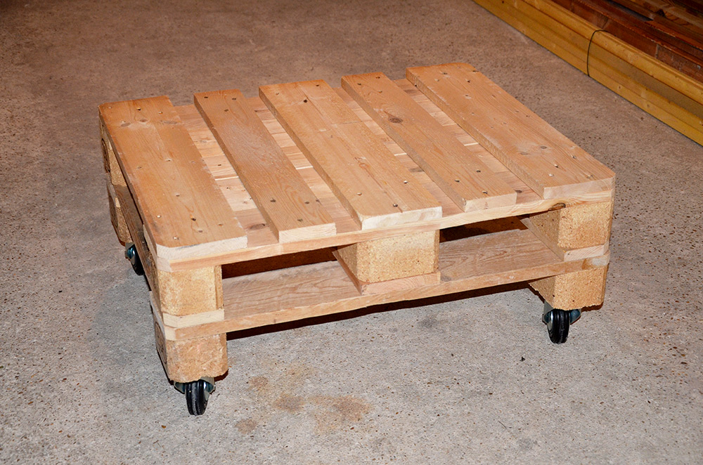 table basse palette en bois