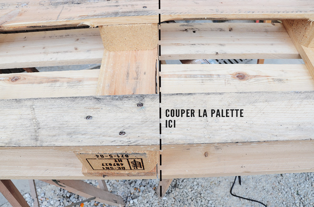 table basse palette en bois