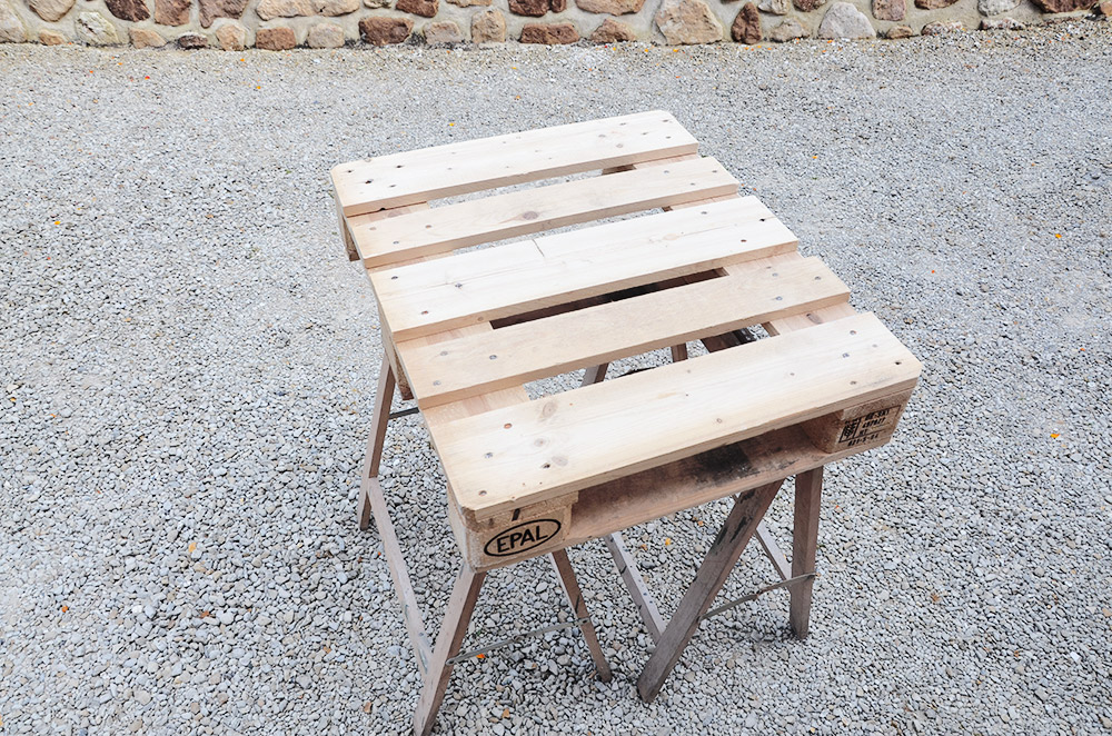 table basse palette en bois