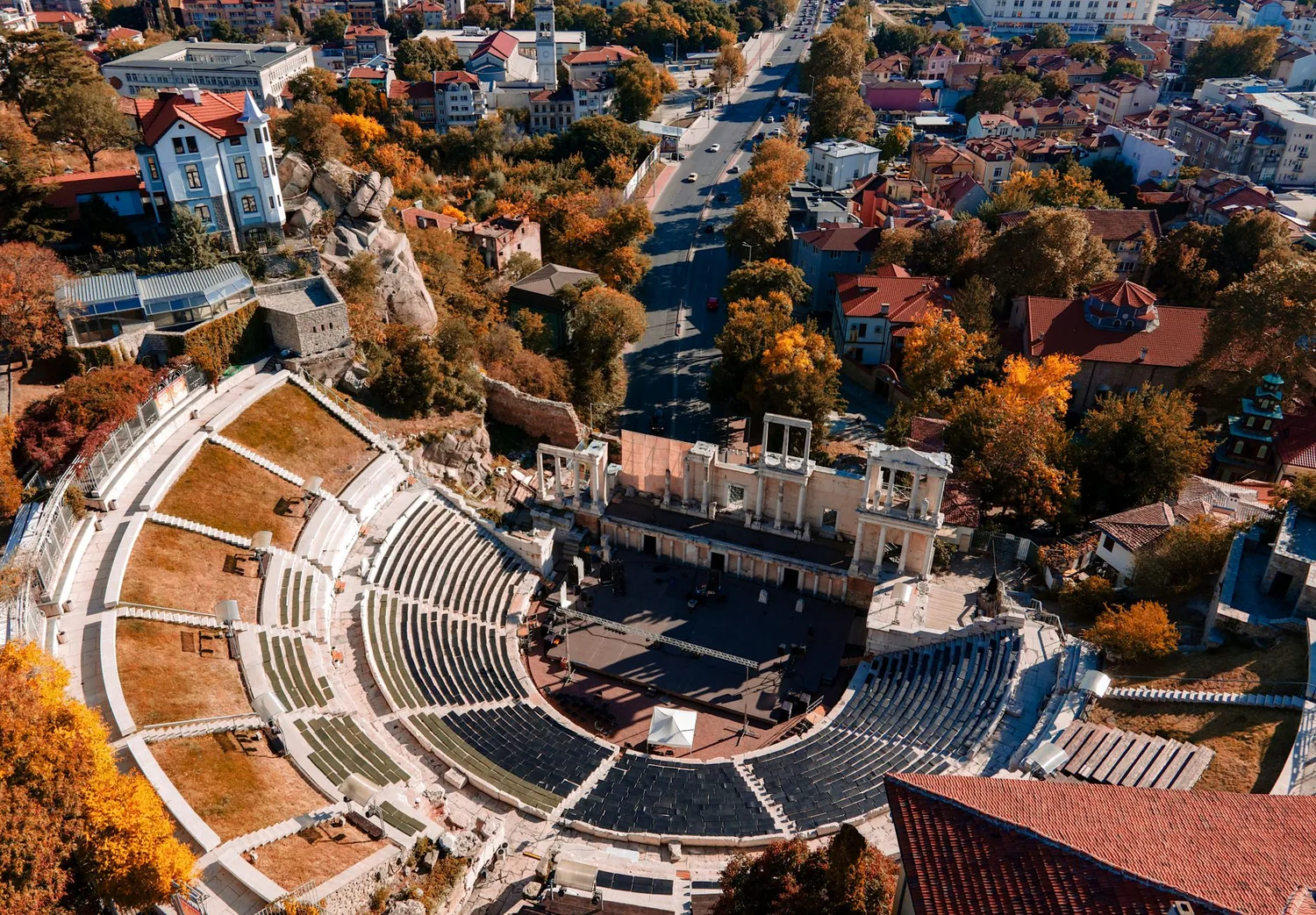 La vieille ville de Plovdiv et son théâtre romain