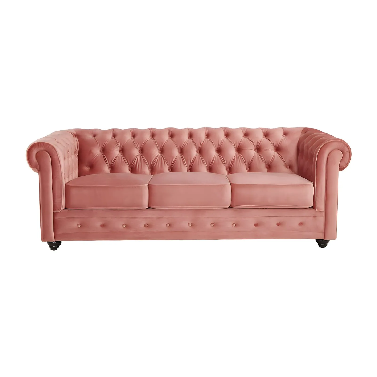Canapé chesterfield rose poudré, Maisons du Monde - vue 1