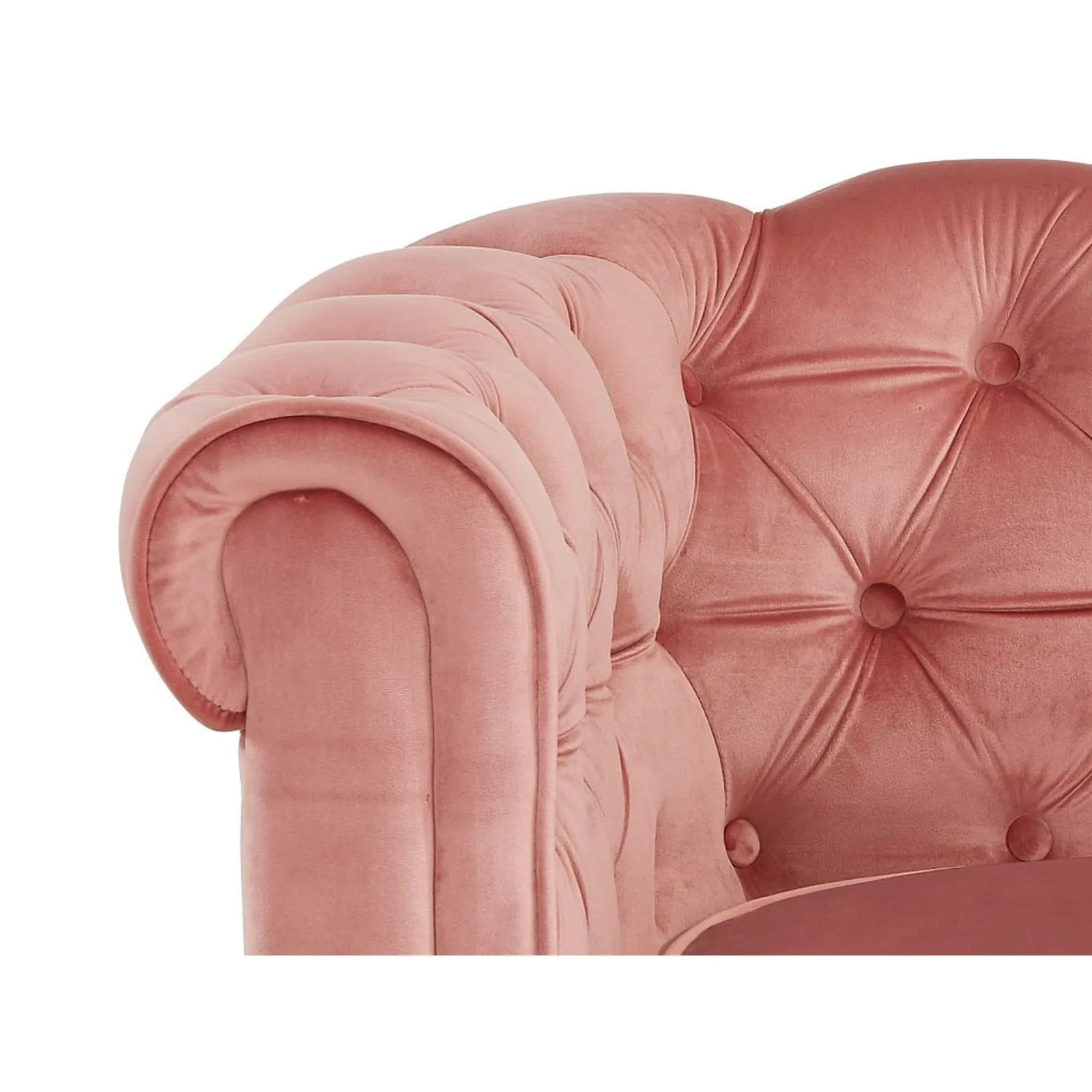 Canapé chesterfield rose poudré, Maisons du Monde - vue 3
