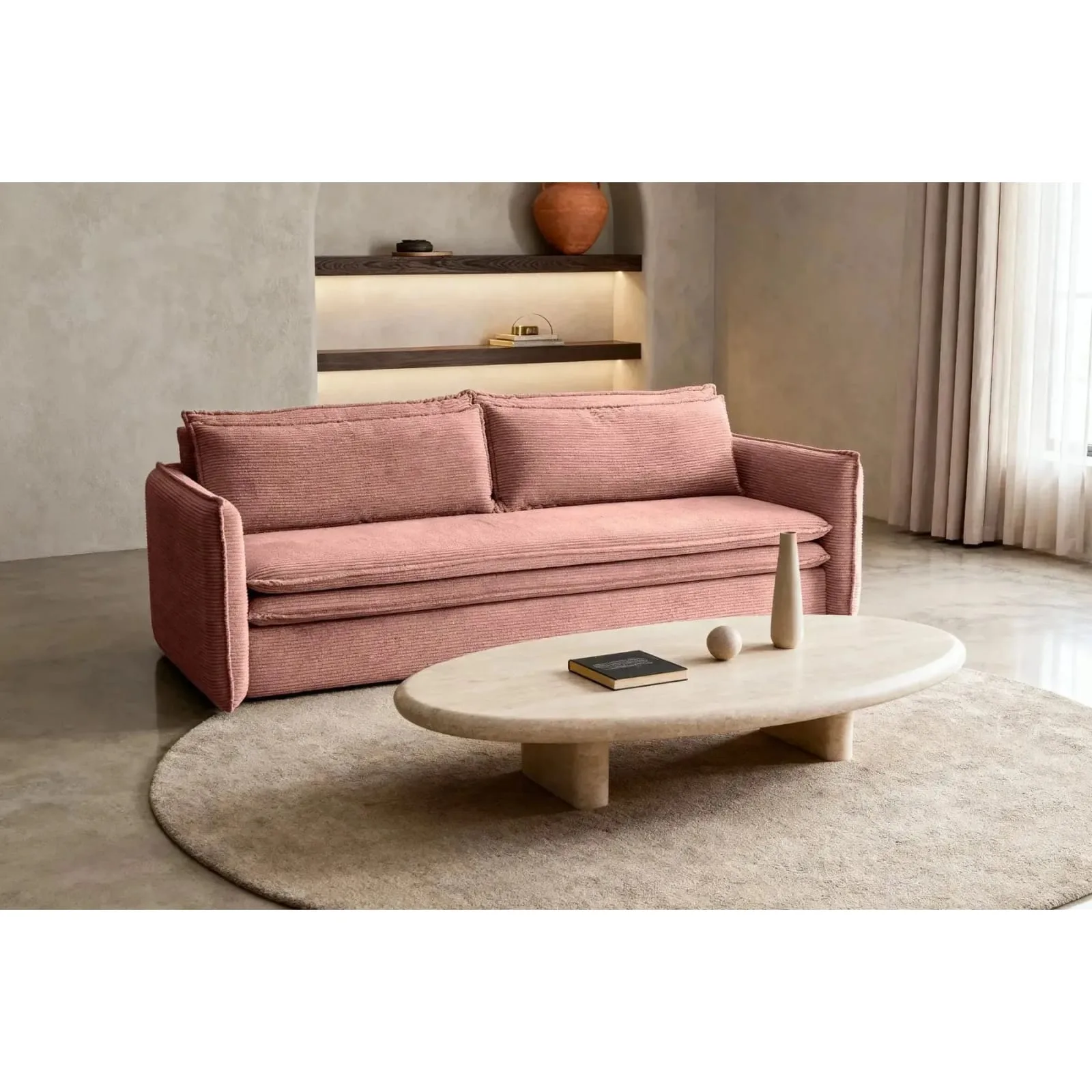 Canapé droit convertible Oscar, Maisons du Monde - vue 2