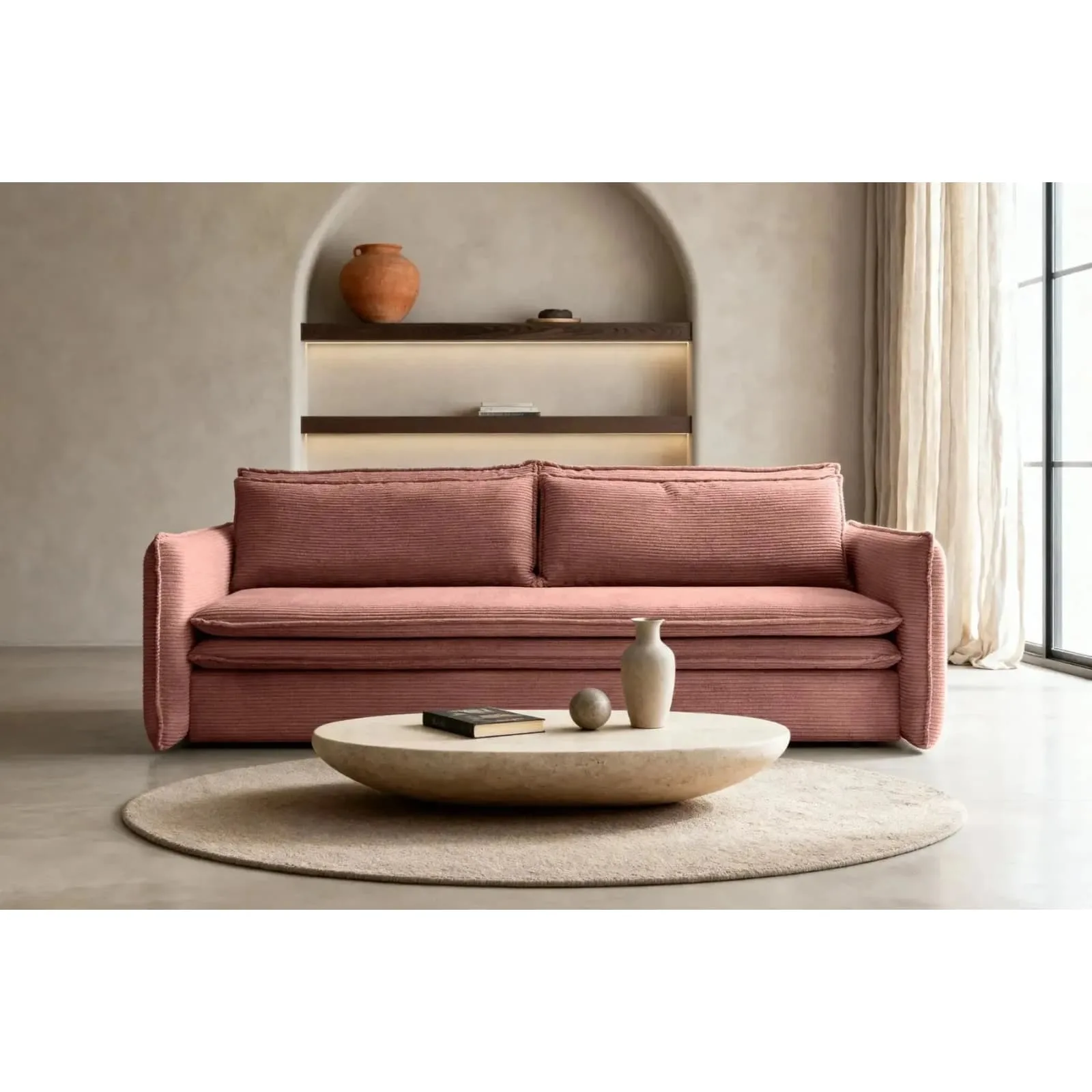 Canapé droit convertible Oscar, Maisons du Monde - vue 3