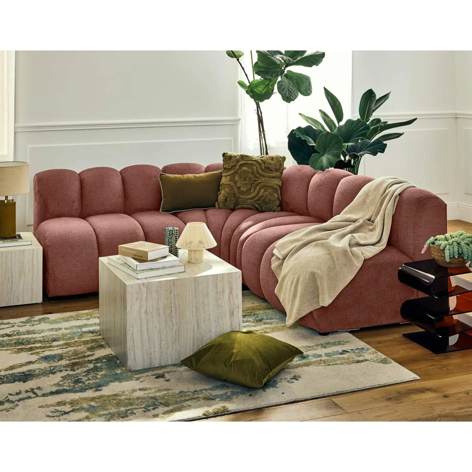 Canapé modulable d'angle réversible Debbie, Maisons du Monde - vue 3