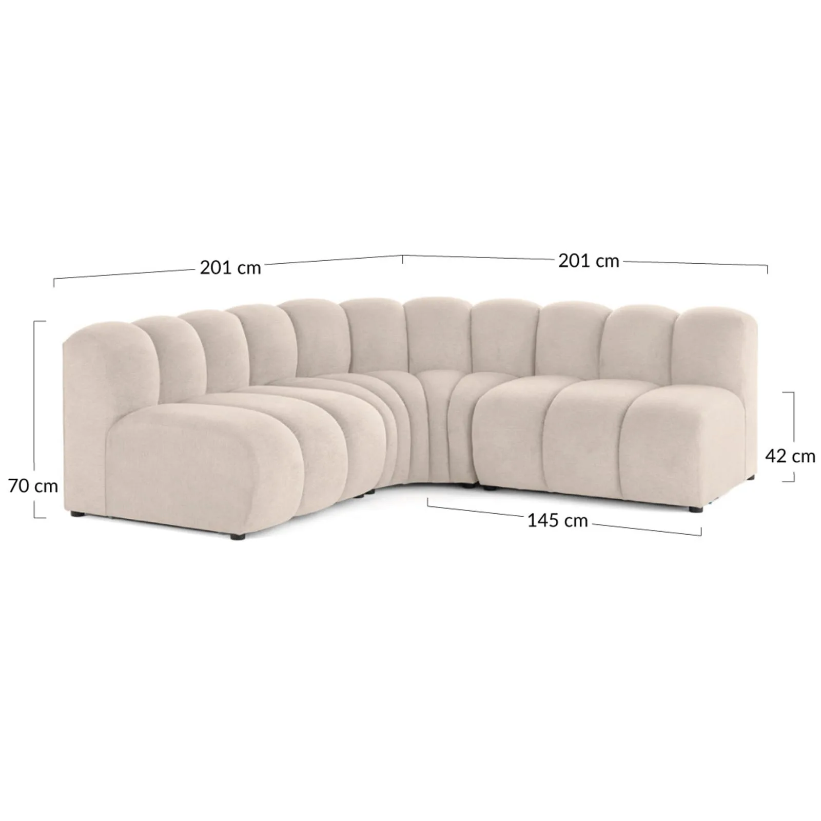 Canapé modulable d'angle réversible Debbie, Maisons du Monde - vue 4