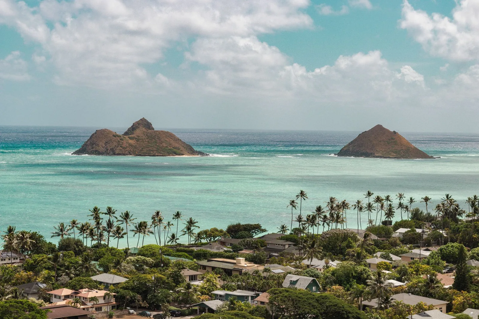 La plage turquoise de Kailua