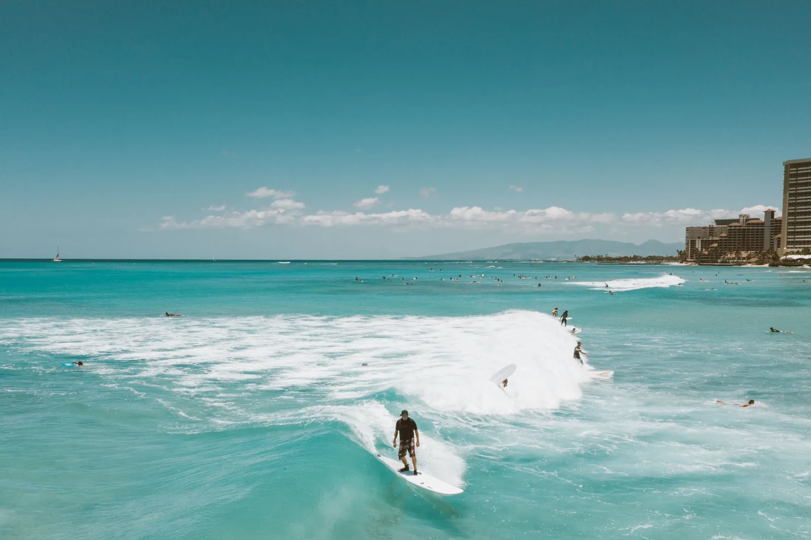 Surf sur la North Shore d'Oahu