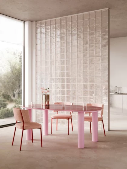 table à manger rose westing