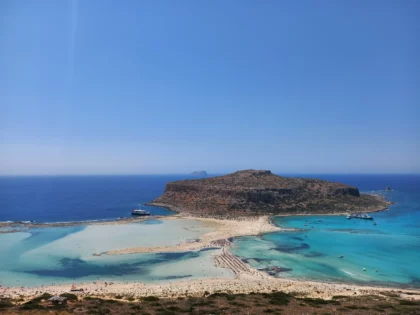 Le lagon de Balos et le cap Tigani, à la pointe nord-ouest de la Crète