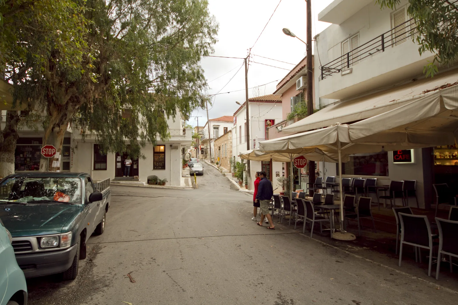 Rue principale du village de Vamos, dans l'Apokoronas